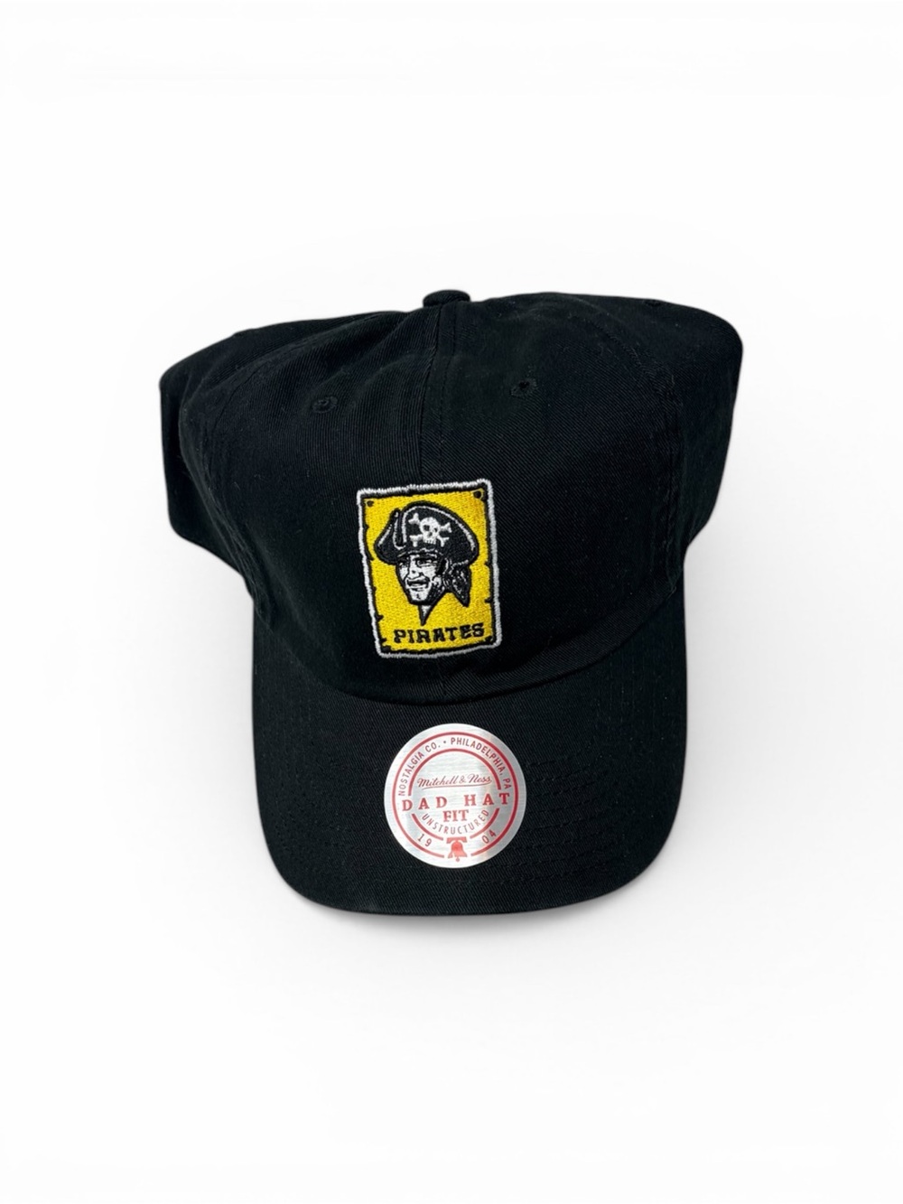Pittsburgh Pirates Mitchell & Ness Logo Adjustable Dad Hat Cap
